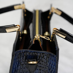 Mini Snakeskin Tote Bag Top Handle Satchel Bag Women's Casual Handbag