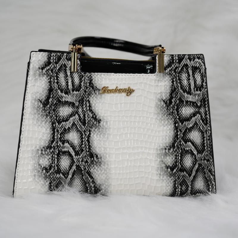 Mini Snakeskin Tote Bag Top Handle Satchel Bag Women's Casual Handbag