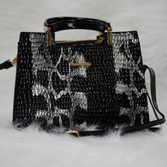 Mini Snakeskin Tote Bag Top Handle Satchel Bag Women's Casual Handbag