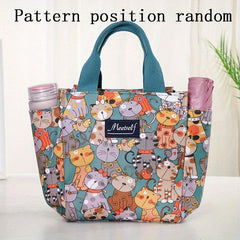 Cartoon Graphic Reusable Lunch Bag for School & Work