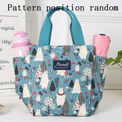 Cartoon Graphic Reusable Lunch Bag for School & Work