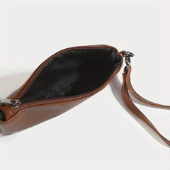 Vegan Leather Coin Purse Wristlet Envelope Clutch Bag