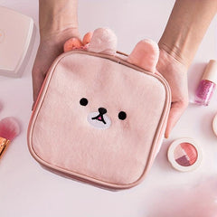 Cartoon Cosmetic Bag Makeup Brush Storage Portable Travel Toiletry Bag