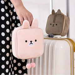 Cartoon Cosmetic Bag Makeup Brush Storage Portable Travel Toiletry Bag