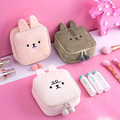 Cartoon Cosmetic Bag Makeup Brush Storage Portable Travel Toiletry Bag