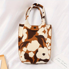 Satchel Bag Knitted Handbag Casual Storage For Shopping