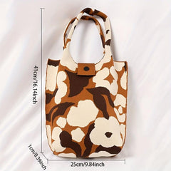 Satchel Bag Knitted Handbag Casual Storage For Shopping
