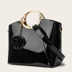 Women's Top Handle Satchel Bag w/ Bag Charm