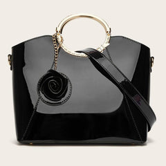 Women's Top Handle Satchel Bag w/ Bag Charm