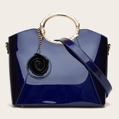 Women's Top Handle Satchel Bag w/ Bag Charm