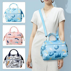 Travel Crossbody Diaper Bag Cartoon Nappy Storage Bag Leakproof Baby Bag