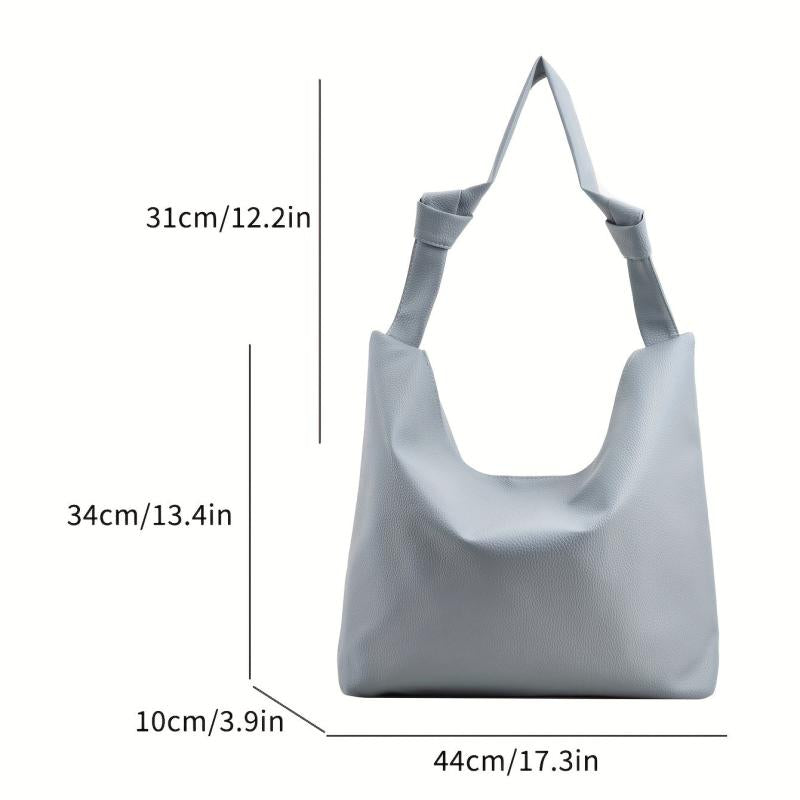 Minimalist Solid Shoulder Bag All Match Tote Bag For Work