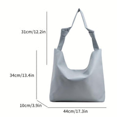 Minimalist Solid Shoulder Bag All Match Tote Bag For Work