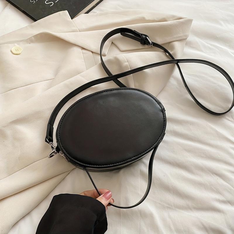 Geometric Pattern Crossbody Bag Casual PU Leather Purse Women's Shoulder Handbag