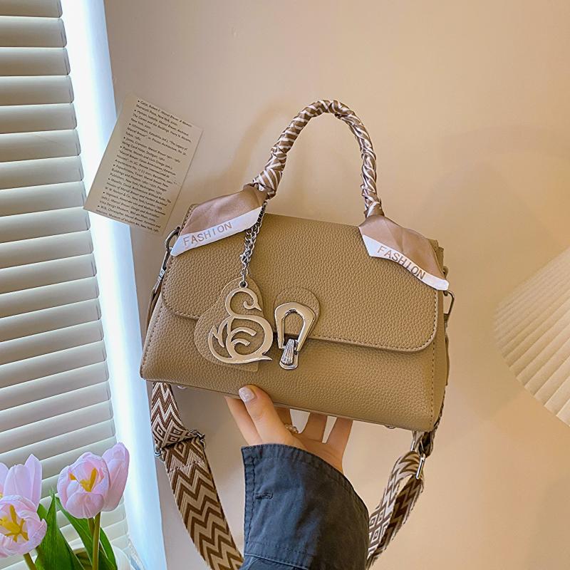 Solid Satchel Bag Minimalist Women's Handbag For Work