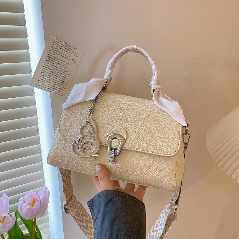 Solid Satchel Bag Minimalist Women's Handbag For Work
