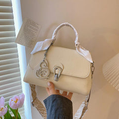 Solid Satchel Bag Minimalist Women's Handbag For Work