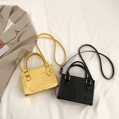 Crocodile Pattern Crossbody Bag Summer Tote Bag Women's Stylish Handbag