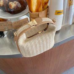 Summer Straw Handbag Boho Style Clutch Purse Crossbody Bag