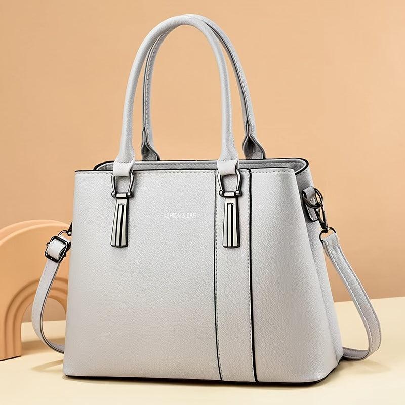 Solid Large Capacity Shoulder Purse For Work