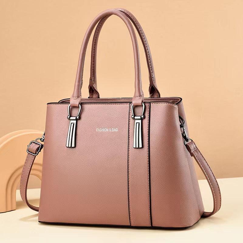 Solid Large Capacity Shoulder Purse For Work