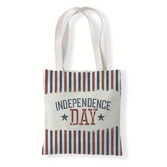 American Flap Pattern Bag Canvas Lightweight Shopper Bag