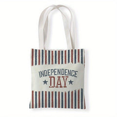 American Flap Pattern Bag Canvas Lightweight Shopper Bag