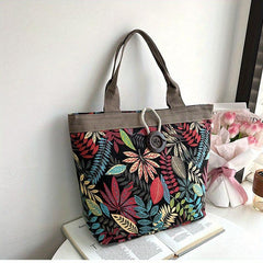 Vintage Pattern Canvas Tote Bag for Travel