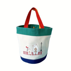 Canvas Satchel Lunch Box Lightweight Portable Lunch Storage Bag