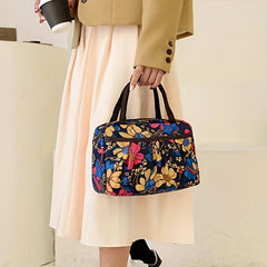 Vintage Pattern Satchel Storage Bag Lightweight Handbag