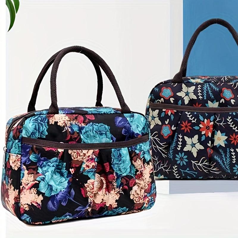 Vintage Pattern Satchel Storage Bag Lightweight Handbag