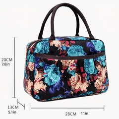 Vintage Pattern Satchel Storage Bag Lightweight Handbag