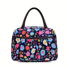 Vintage Pattern Satchel Storage Bag Lightweight Handbag