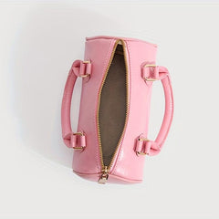 Boston Handbag Cylinder Crossbody Bag for Women
