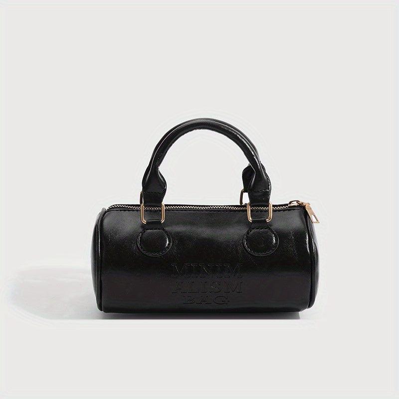 Boston Handbag Cylinder Crossbody Bag for Women