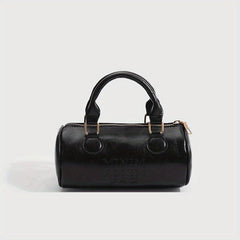 Boston Handbag Cylinder Crossbody Bag for Women