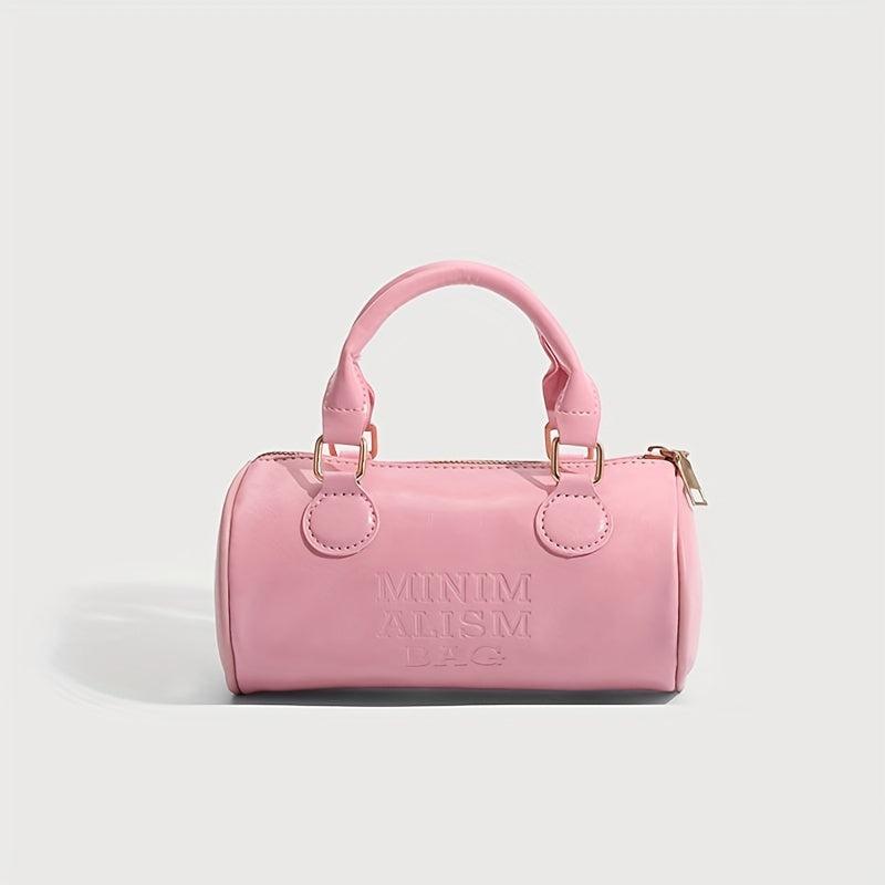 Boston Handbag Cylinder Crossbody Bag for Women
