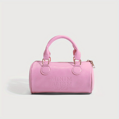 Boston Handbag Cylinder Crossbody Bag for Women