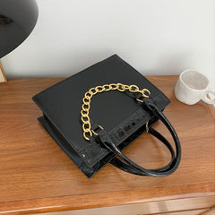 Metal Chain Large Capacity Handbag Women's OL Handbag