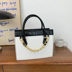 Metal Chain Large Capacity Handbag Women's OL Handbag