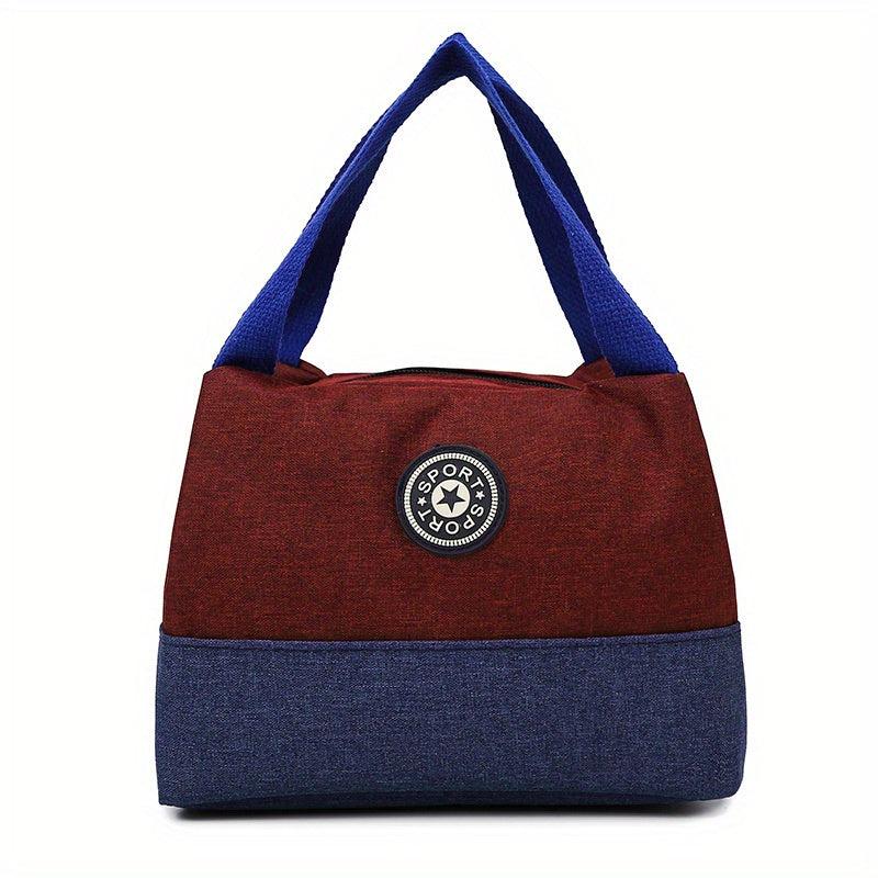Lunch Box Bag Portable Storage Pouch Double Handle Handbag