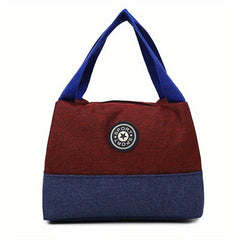 Lunch Box Bag Portable Storage Pouch Double Handle Handbag