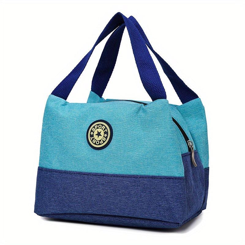 Lunch Box Bag Portable Storage Pouch Double Handle Handbag