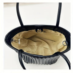 Cloud Pleated Shoulder Bag Ruched Bucket Bag Casual Handbag