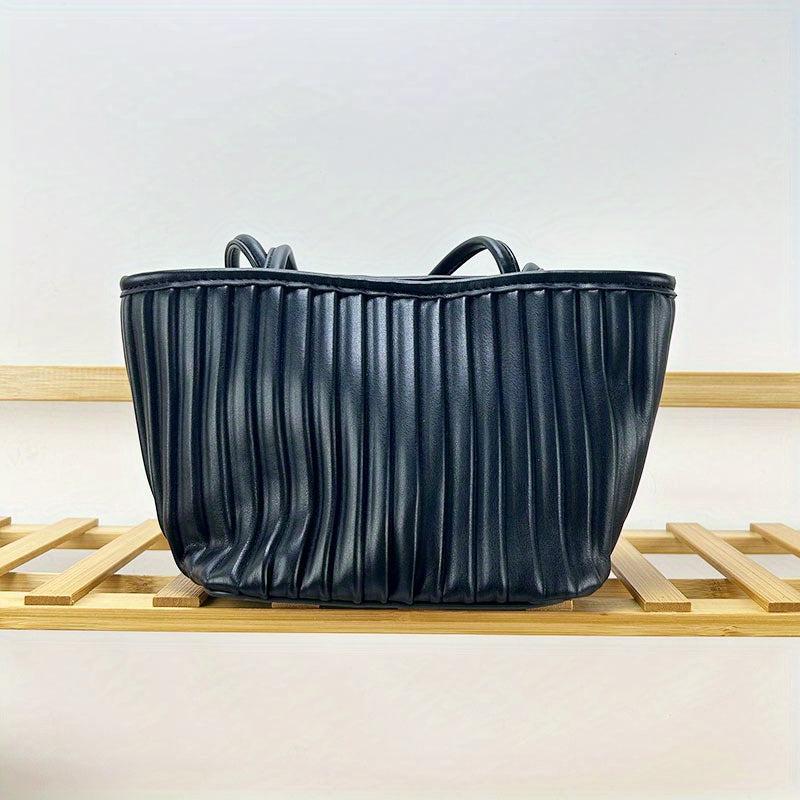 Cloud Pleated Shoulder Bag Ruched Bucket Bag Casual Handbag