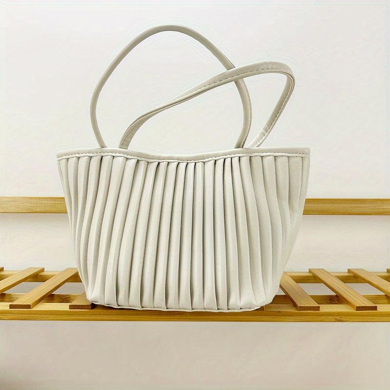 Cloud Pleated Shoulder Bag Ruched Bucket Bag Casual Handbag