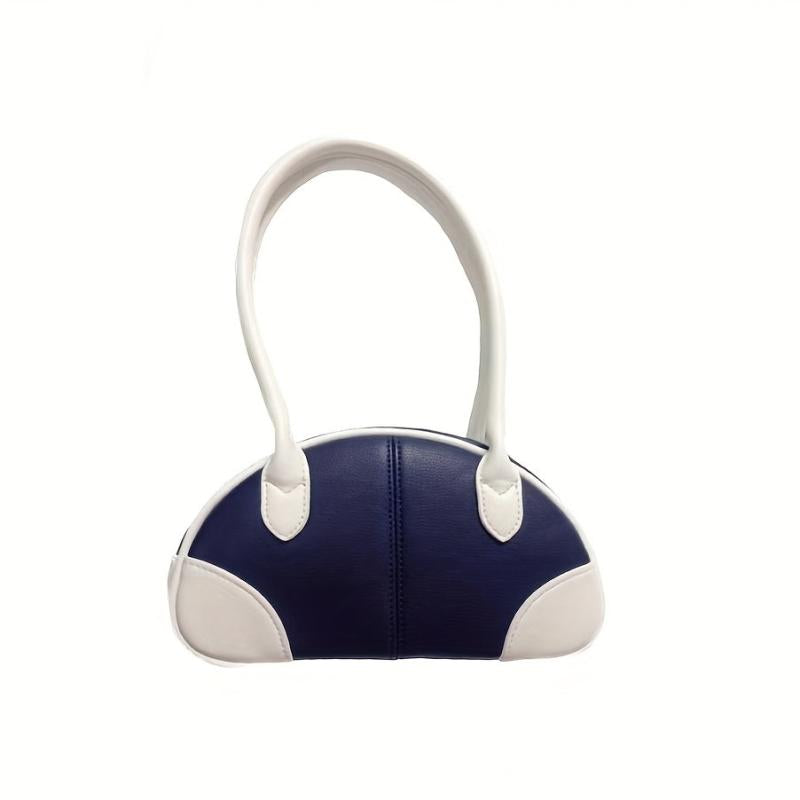Vintage Bowler Underarm Bag Retro Shoulder Bag Women's Tote Handbag