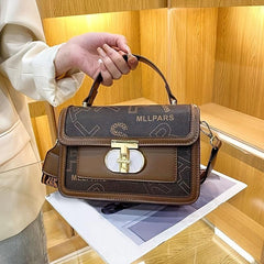 Printed Buckle Flap Handbag Crossbody Bag Women's Satchel Purse
