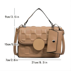 Women's Crossbody Bag with Mini Wallet