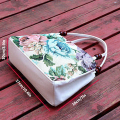 Vintage Animal Pattern Handbag Ethnic Storage Satchel Bag